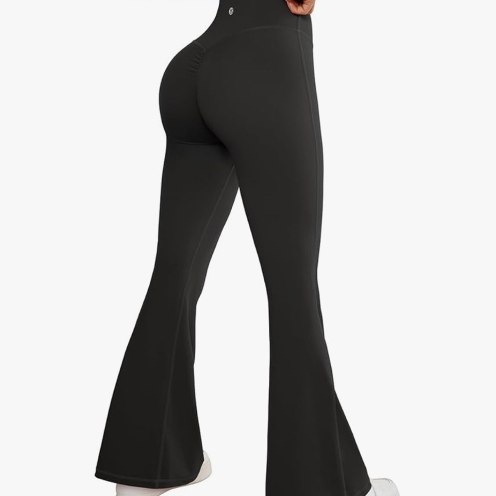 2 Pair Flare Scrunch Leggings Amazon